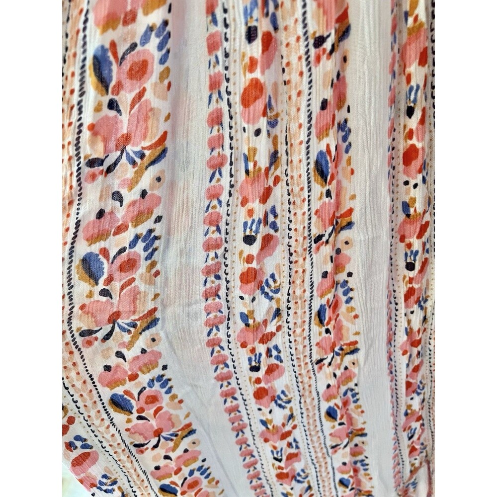 Margaux Riviera Boho Floral Bohemian Chic Resort Wear Coastal Luxe Maxi Dress L - Picture 7 of 11